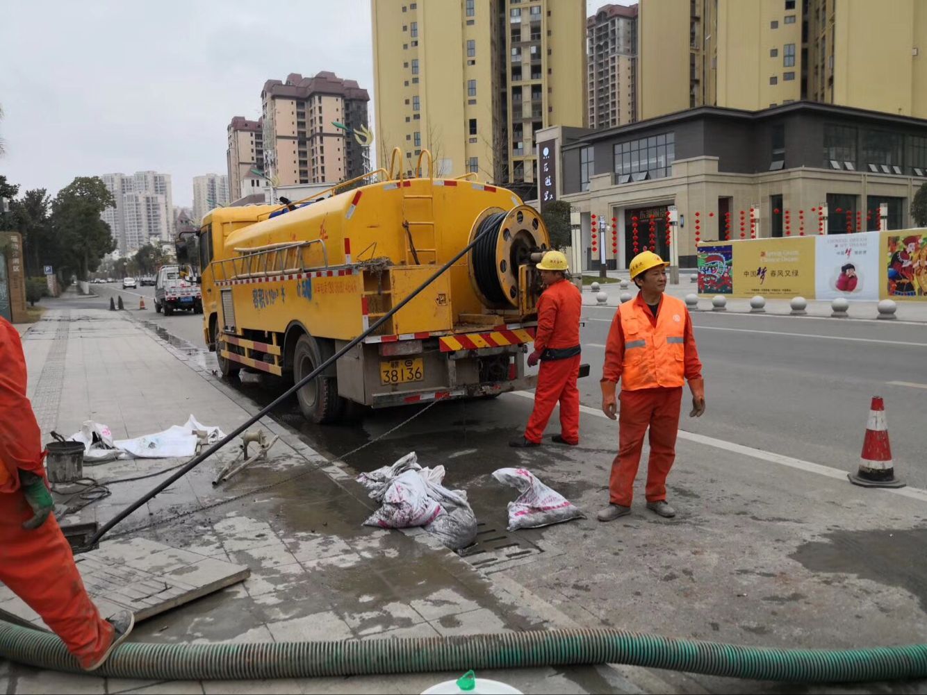 浩口原种场排污管道清淤-管道清洗