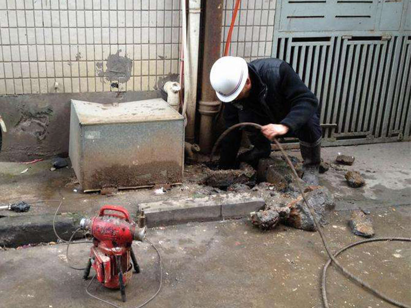 浩口原种场疏通下水道-洗菜池疏通